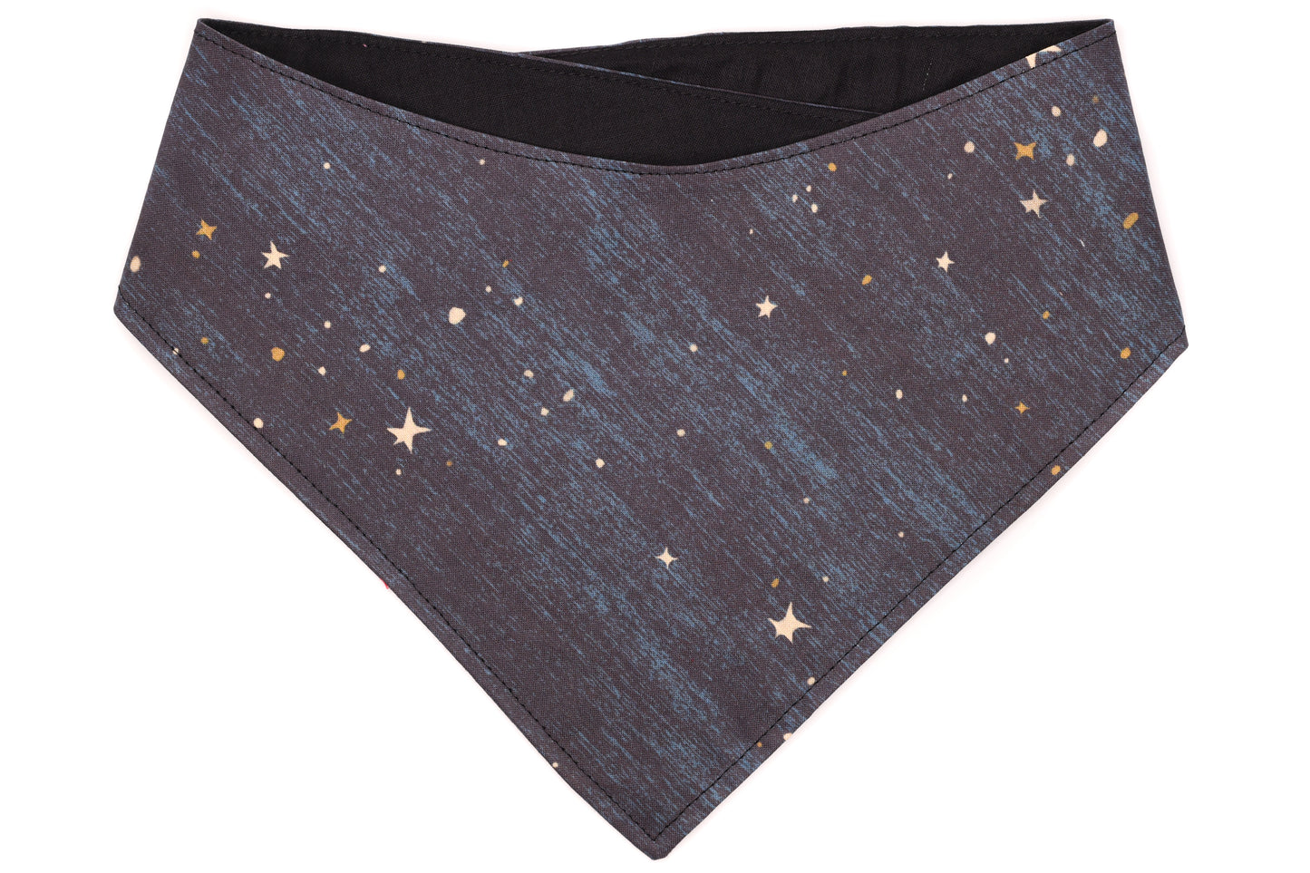Doggie Bandana - Night Sky Black & Teal, Black