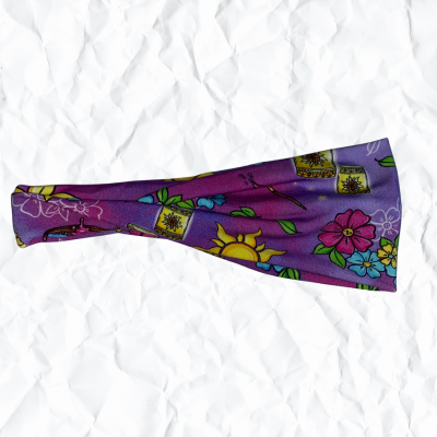 Sundrop Flower Purple - Bamboo Jersey