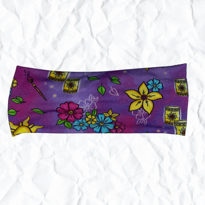 Sundrop Flower Purple - Bamboo Jersey