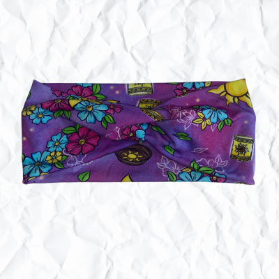 Sundrop Flower Purple - Bamboo Jersey