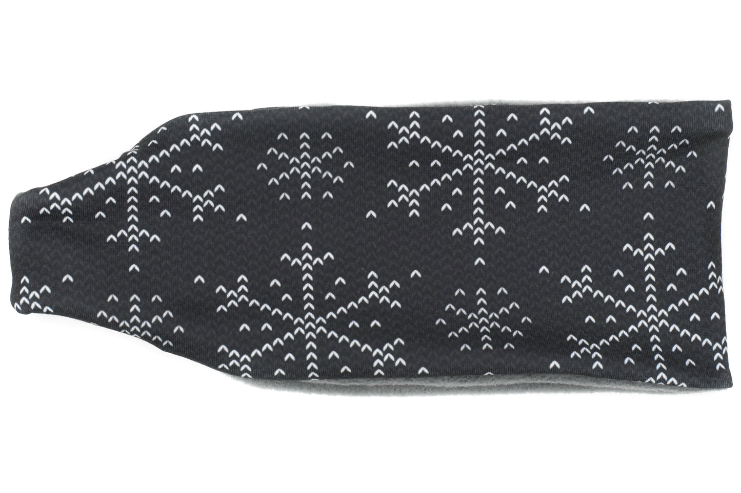 Polartec Fleece-Lined Headband - Black Norwegian Snowflakes